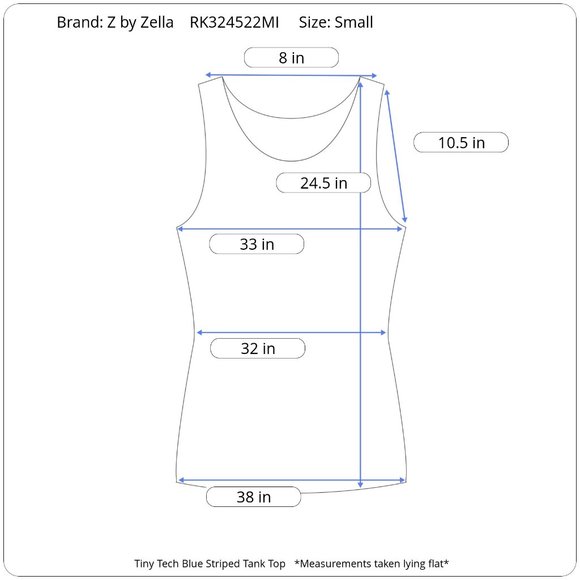 Zella NWOT Women's Racerback Activewear Tank Top Small Blue RK324522MI - Picture 11 of 11